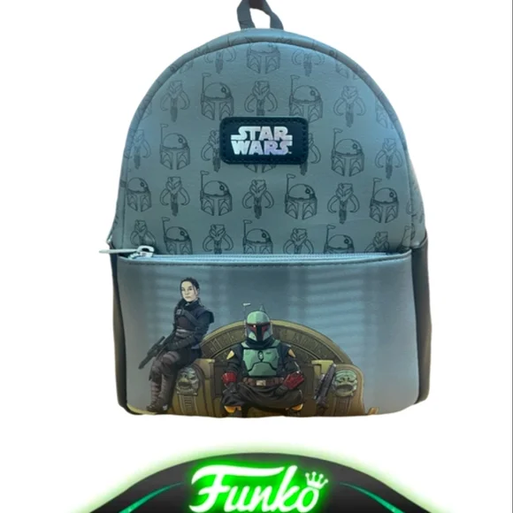 ? Funko Disney Star Wars The Book of Boba Fett on Throne Mini Backpack \' 2022 Funko Disney Star Wars Book Of Boba Fett Mini Backpack  main image 4